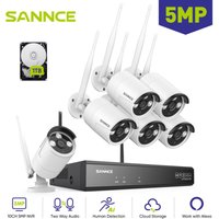 5MP Überwachungskamera Set Aussen wlan 6×Kamera Smart ir Nachtsicht Fernzugriff Videoüberwachungssets 1TB - Sannce 5MP Überwachungskamera Set Aussen wlan 6×Kamera Smart ir Nachtsicht Fernzugriff Videoüberwachungssets 1TB - Sannce von SANNCE