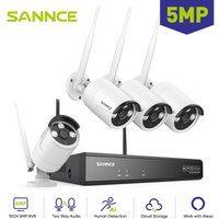 5MP wifi videoüberwachungsset 10CH nvr 4KAMERAS smart ir nachtsicht fernüberwachung sicherheitssystem - Sannce von SANNCE