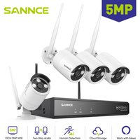 5MP wifi videoüberwachungsset 10CH nvr 4KAMERAS smart ir nachtsicht fernüberwachung sicherheitssystem - Sannce von SANNCE