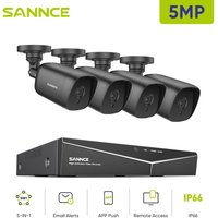 8CH Video Überwachungskamera 5MN dvr 4×5MP Kamera Nachtsicht ir IP66 Wasserdichtes Fernzugriff Überwachungsset System - Sannce von SANNCE
