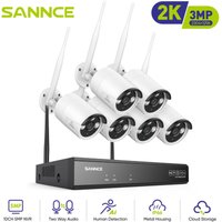 Kit Videosorveglianza WiFi 8CH con 6 Wireless Telecamera ip 3MP Intelligenti Microfono Sistema di Sorveglianza Eseterno,0TB - Sannce Kit Videosorveglianza WiFi 8CH con 6 Wireless Telecamera ip 3MP Intelligenti Microfono Sistema di Sorveglianza Eseterno,0TB - Sannce von SANNCE