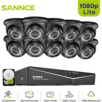 SANNCE 16CH Überwachungskamera Set DVR 1080P Kameras IR Nachtsicht Videoüberwachungsset Sicherheit System 4TB von SANNCE