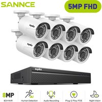 SANNCE 5MP Kit de Vidéosurveillance Exterieure 8×IP Caméras Smart IR Vision Nocturne H.265+ PoE Système de Caméra de Sécurité SANNCE 5MP Kit de Vidéosurveillance Exterieure 8×IP Caméras Smart IR Vision Nocturne H.265+ PoE Système de Caméra de Sécurité von SANNCE