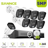 SANNCE 5MP Smart-Sicherheitskamerasystem mit PoE-Netzwerk mit App-Push-Alarm und Nachtsicht für den Außenbereich SANNCE 5MP Smart-Sicherheitskamerasystem mit PoE-Netzwerk mit App-Push-Alarm und Nachtsicht für den Außenbereich von SANNCE