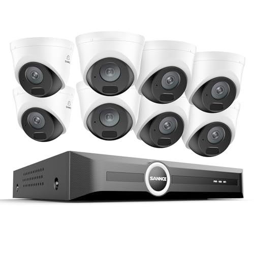 SANNCE POE Überwachungskamera Set 5MP 8CH NVR+8 * 5MP Wasserdicht Kamera mit Smart IR LEDs,Bewegungserkennung,APP Alarm,Nachtsicht bis zu 30 Meter SANNCE POE Überwachungskamera Set 5MP 8CH NVR+8 * 5MP Wasserdicht Kamera mit Smart IR LEDs,Bewegungserkennung,APP Alarm,Nachtsicht bis zu 30 Meter von SANNCE
