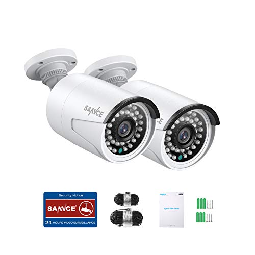SANNCE PoE 3MP FHD Überwachungskamera, 2 x 3MP HD-Kamera, wetterfest, mit intelligenter IR-LEDs, Warnung Push-App, Fernzugriff SANNCE PoE 3MP FHD Überwachungskamera, 2 x 3MP HD-Kamera, wetterfest, mit intelligenter IR-LEDs, Warnung Push-App, Fernzugriff von SANNCE