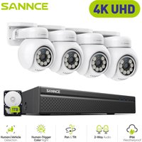 SANNCE Videoüberwachungssets 4K NVR System Vollfarb Nachtsicht Zwei Wege Audio Überwachungs Kameras CCTV Kits - 1TB HDD SANNCE Videoüberwachungssets 4K NVR System Vollfarb Nachtsicht Zwei Wege Audio Überwachungs Kameras CCTV Kits - 1TB HDD von SANNCE