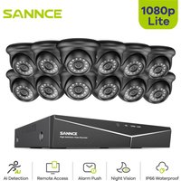1080P Überwachungskamera Set 16CH dvr ir Nachtsicht Kamera Videoüberwachungsset Sicherheit System - Sannce von SANNCE
