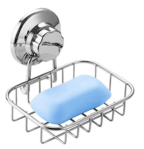 SANNO Seifenschalen Seifenhalter Seifenschoner Seifenhalter Seifenschale Bar Seifenschwammhalter für Dusche, Bad, Badewanne und Küchenspüle Edelstahl von SANNO