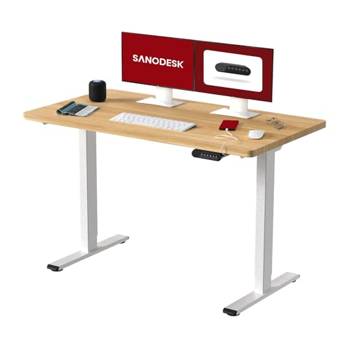SANODESK- 180x80 elektrisch stufenlos höhenverstellbarer Schreibtisch mit Kollisionschutz, Memory-Steuerung und Softstart/Stop Funktion mit Tischplatte SANODESK- 180x80 elektrisch stufenlos höhenverstellbarer Schreibtisch mit Kollisionschutz, Memory-Steuerung und Softstart/Stop Funktion mit Tischplatte von SANODESK