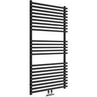 Designheizkörper Trient, Mattschwarz, 1170 x 600 mm von SANOTECHNIK
