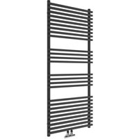 Designheizkörper Trient, Mattschwarz, 1400 x 600 mm von SANOTECHNIK