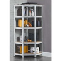 Eck Schwerlastregal zink 77x77x40x40x42x180 cm von SANOTECHNIK