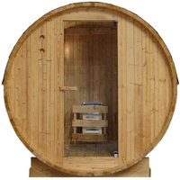 Outdoor Fasssauna TROMSÖ M für 2 Personen von SANOTECHNIK