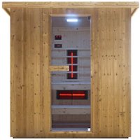 Outdoor Kombination Sauna und Infrarotkabine LAHTI für 4 - 6 Personen Outdoor Kombination Sauna und Infrarotkabine LAHTI für 4 - 6 Personen von SANOTECHNIK