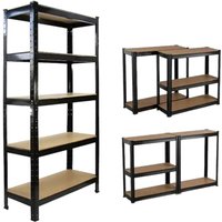 Schwerlastregal schwarz 90x40x180 cm Schwerlastregal schwarz 90x40x180 cm von SANOTECHNIK