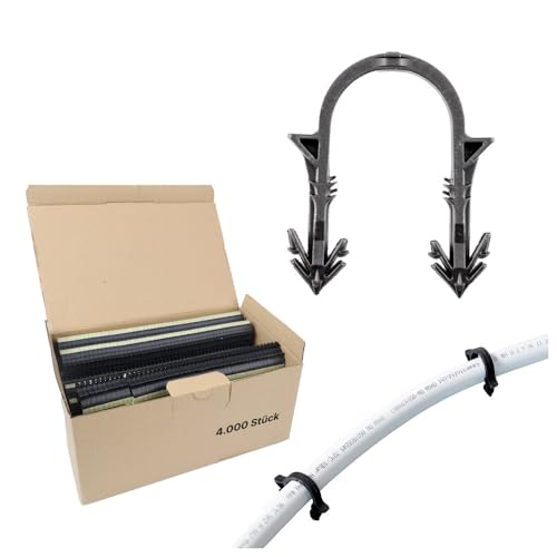 Sanpro Tackernadeln, Heizrohrhalter für Fußbodenheizung, Anzahl 4.000 Stück (Heizrohhalter Halter Rohr Rohrhalter Fußbodenheizung Wandheizung Heizung Setzgerät Tackergerät) (Pack à 4.000 Stück) Sanpro Tackernadeln, Heizrohrhalter für Fußbodenheizung, Anzahl 4.000 Stück (Heizrohhalter Halter Rohr Rohrhalter Fußbodenheizung Wandheizung Heizung Setzgerät Tackergerät) (Pack à 4.000 Stück) von Sanpro