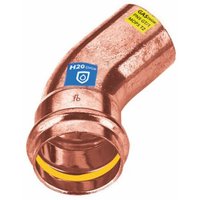 Pressfitting Kupfer 45° Winkel - Bogen innen - außen, Größe v 12 - Sanpro Pressfitting Kupfer 45° Winkel - Bogen innen - außen, Größe v 12 - Sanpro von SANPRO