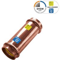 Sanpro - Pressfitting Kupfer Kupplung - Muffe - Schiebemuffe, Größe v 18 Sanpro - Pressfitting Kupfer Kupplung - Muffe - Schiebemuffe, Größe v 18 von SANPRO