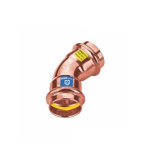 Sanpro Fitting - Pressfitting Kupfer 45° Winkel - Bogen, Größe V 12 (Pressfitting Kupfer Gas Wasser Trinkwasser Heizung Sanitär Fittings Kupferleitung) Sanpro Fitting - Pressfitting Kupfer 45° Winkel - Bogen, Größe V 12 (Pressfitting Kupfer Gas Wasser Trinkwasser Heizung Sanitär Fittings Kupferleitung) von Sanpro