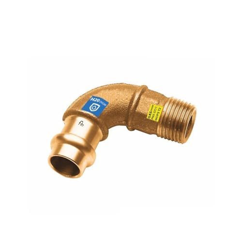 Sanpro Pressfitting 90° Winkel - Bogen mit Außengewinde, Größe V 15-1/2' (Kupfer Gas Wasser Trinkwasser Heizung Sanitär Fittings Fitting Kupferleitung) Sanpro Pressfitting 90° Winkel - Bogen mit Außengewinde, Größe V 15-1/2' (Kupfer Gas Wasser Trinkwasser Heizung Sanitär Fittings Fitting Kupferleitung) von Sanpro
