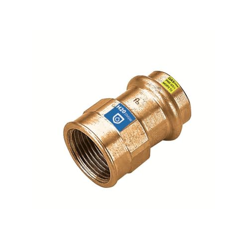 Sanpro Pressfitting Übergang Innengewinde Übergangsmuffe, Größe V 28-1 1/4" (Kupfer Gas Wasser Trinkwasser Heizung Sanitär Fittings Fitting Kupferleitung) Größe: V 28 von SANPRO