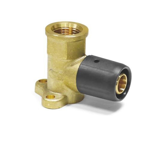 Sanpro Steckfit. Wandwinkel - Wandscheibe IG - DVGW, Größe 20x2 - Höhe 52 mm - Gewinde 1/2' (steckfitting wandscheibe wandwinkel dvgw THPRESS) von Sanpro