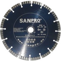 Sanpro Diamant Baustoff Trennscheibe (Beton, Klinker, Ziegel), Größe 230 mm von SANPRO