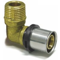 Sanpro Pressfitting 90° Winkel - Bogen + Außengewinde, Größe 16x2 - Gewinde 3/4 von SANPRO