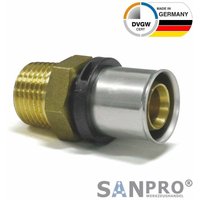 Thpress Pressfitting Übergang Außengewinde - Übergangsnippel, Größe 26x3 - Gewinde 1 - Sanpro von SANPRO