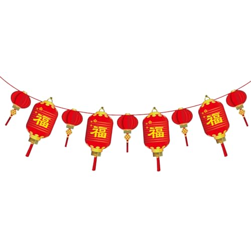 2024 Chinesisches Neujahr Home Yard Decor Dekorative Flaggen Banner Festliche Party Home Dekorationen 3 Meter kommerzielle Displays von SANRLO