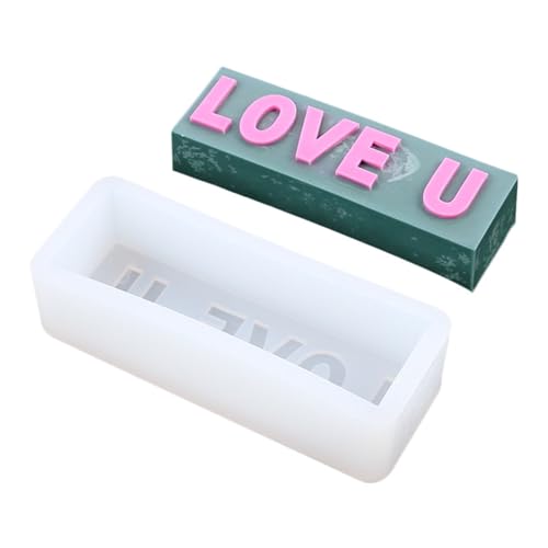 3D-Duftform mit Aufschrift "Love You", für Seife, Geburtstagsgeschenk, Epoxidharz, Gießen, Handwerk, Bastelform von SANRLO
