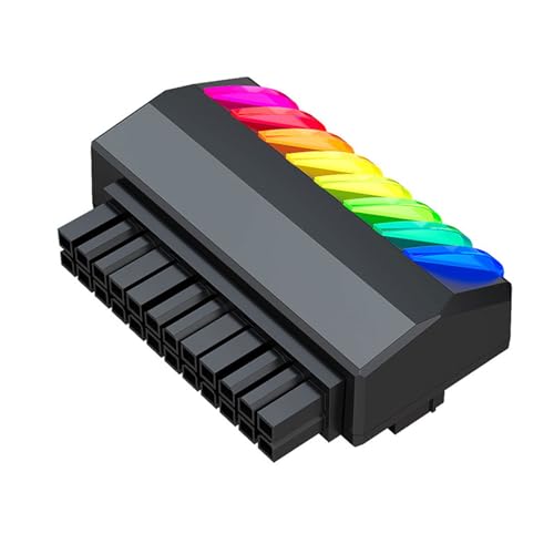 Mainboard-Motherboards 24-poliger Netzteil-Adapter mit 90-Grad-Anschluss und ARGB-Funktion, langfristige stabile Nutzung von SANRLO