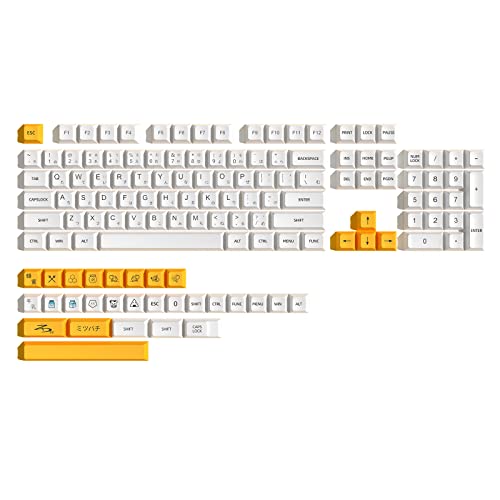 Milk Theme Keycaps PBT Standard Dye Sublimation Process Keycap 132Keys XDA Profile For Mechanical Keyboard 132 Keyboard von SANRLO
