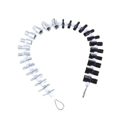 Mutter und Schrauben Gewindeprüfer Zoll & Metrisch 26 männlich/weibliche Messgeräte Schrauben Größe und Gewindelehre Mutter & Schrauben Sortiment Set Mutter und Schrauben Gewindeprüfer Zoll & Metrisch 26 männlich/weibliche Messgeräte Schrauben Größe und Gewindelehre Mutter & Schrauben Sortiment Set von SANRLO