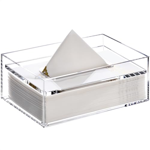 SANRUI Taschentuchbox Transparent Kosmetiktücherbox für Esszimmer Badezimmer Schlafzimmer Büro Kosmetiktücher Hotel SANRUI Taschentuchbox Transparent Kosmetiktücherbox für Esszimmer Badezimmer Schlafzimmer Büro Kosmetiktücher Hotel von SANRUI