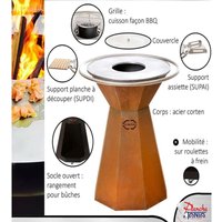 Deckel Ø28 cm Le Churrasco für Feuerkorb Ø70 cm - COBRAIØ28 von SANS MARQUE