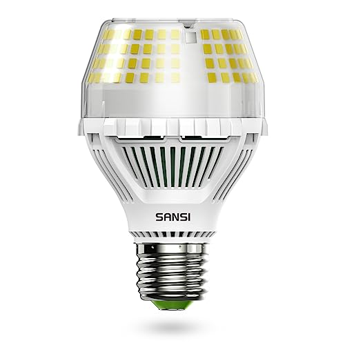 SANSI 25W (ersetzt 250W) E27 LED Lampe, 4000 Lumen 5000K Tageslichtweiß A19 LED Birne, Superhell Energiesparende Leuchtmittel für Küche, Büro, Werkstatt, Garage, Nicht Dimmbar von SANSI