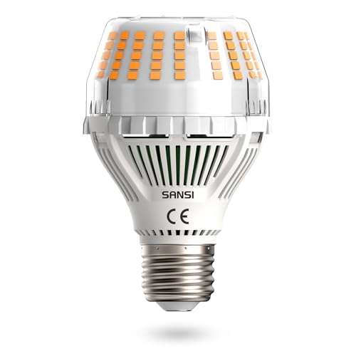 SANSI E27 LED Lampe, 20W (ersetzt 200W Glühbirne) Energiesparende LED Leuchtmittel, 3000 Lumen 3000K Warmweiß, A19 Birne für Küche, Büro, Schlafzimmer, Garage, Nicht Dimmbar von SANSI