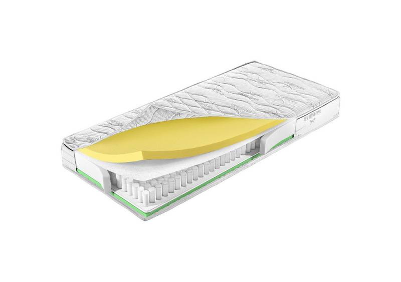 Kaltschaummatratze Taschenfederkernmatratze SANSIBAR EGDAL LF 90x200 cm weiß, SANSIBAR Living von SANSIBAR Living