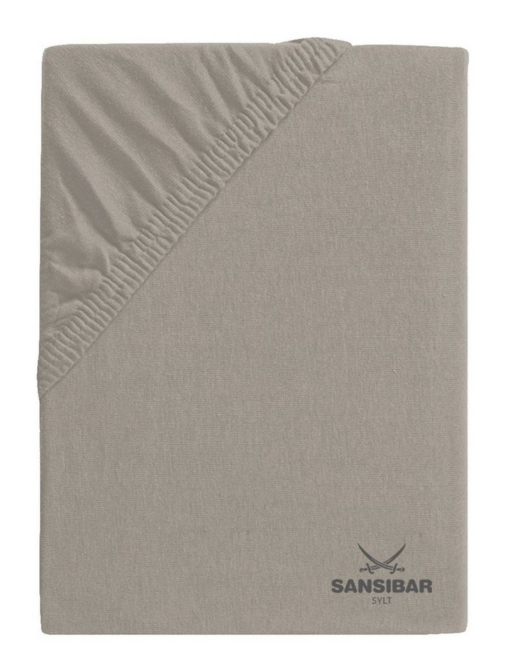 Spannbettlaken Topperbezug SANSIBAR Jersey (BL 140x200 cm) BL 140x200 cm braun, Sansibar Sylt von Sansibar Sylt