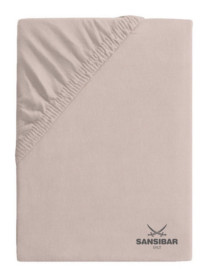Spannbettlaken Topperbezug SANSIBAR Jersey (BL 180x200 cm) BL 180x200 cm rosa, Sansibar Sylt von Sansibar Sylt
