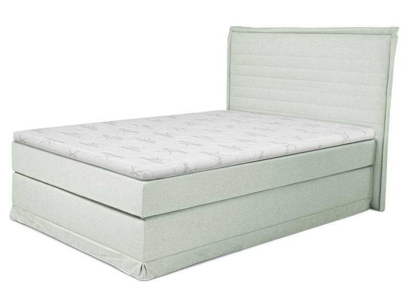 SANSIBAR Living Boxspringbett Boxspringbett SANSIBAR LANGEOOG blau Box-Spring-Bett Doppelbett von SANSIBAR Living