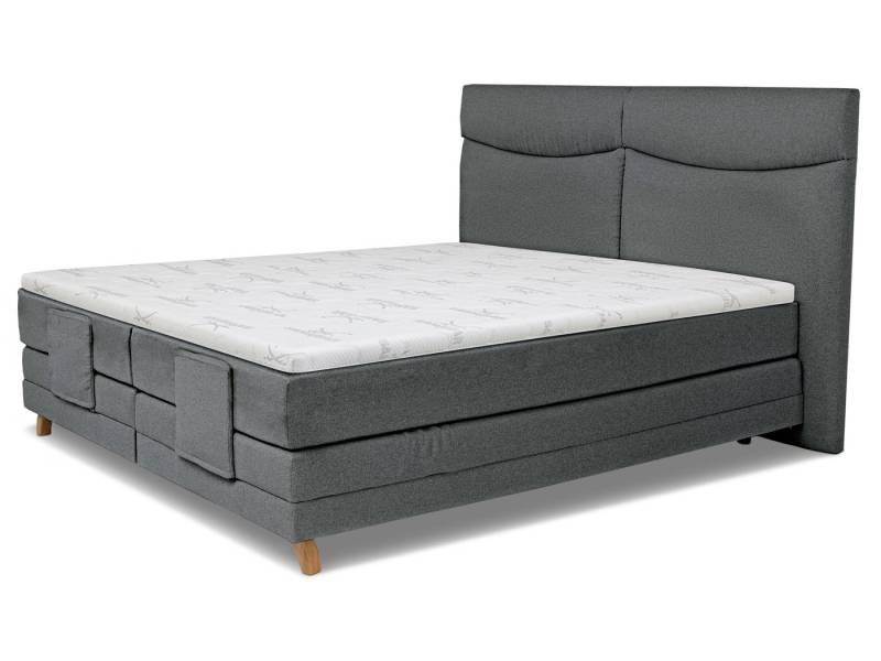 SANSIBAR Living Boxspringbett Boxspringbett SANSIBAR LANGEOOG blau Box-Spring-Bett Doppelbett von SANSIBAR Living