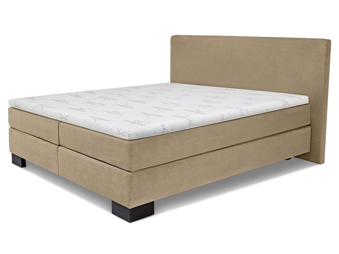 SANSIBAR Living Boxspringbett Boxspringbett SANSIBAR LANGEOOG braun Box-Spring-Bett Doppelbett von SANSIBAR Living