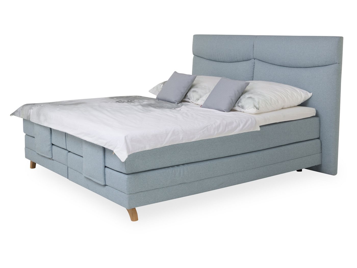 SANSIBAR Living Boxspringbett Boxspringbett SANSIBAR LANGEOOG (LF 180x200 cm) LF 180x200 cm von SANSIBAR Living