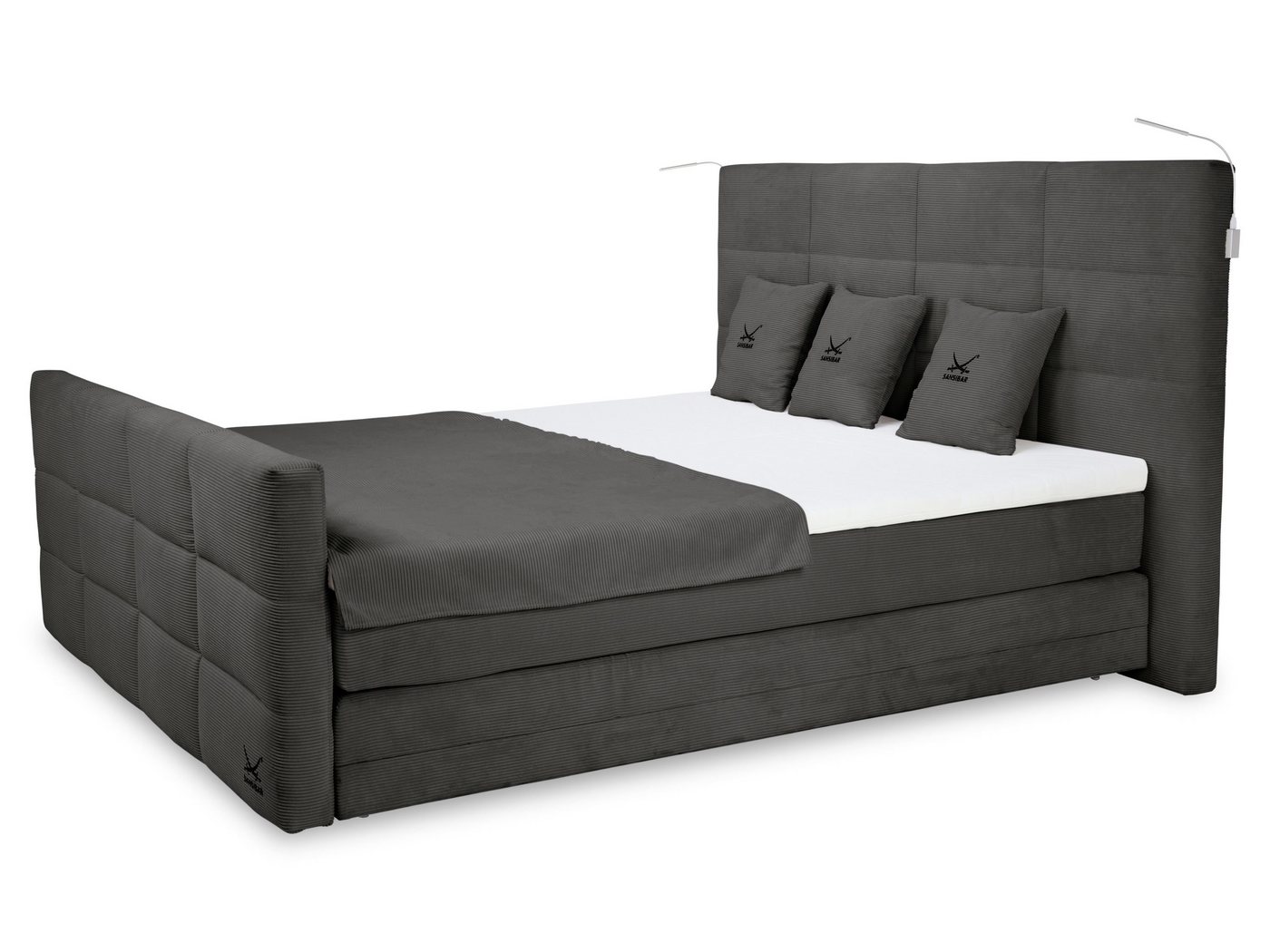 SANSIBAR Living Boxspringbett Boxspringbett SANSIBAR BILLUND Box-Spring-Bett Doppelbett von SANSIBAR Living