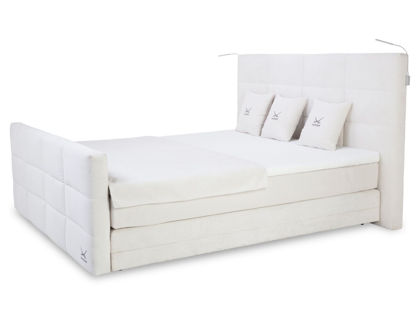 SANSIBAR Living Boxspringbett Boxspringbett SANSIBAR BILLUND Box-Spring-Bett Doppelbett von SANSIBAR Living