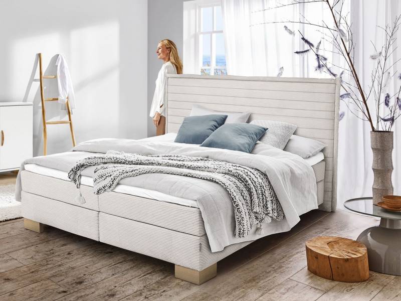 SANSIBAR Living Boxspringbett Boxspringbett SANSIBAR Langeoog Box-Spring-Bett Doppelbett von SANSIBAR Living
