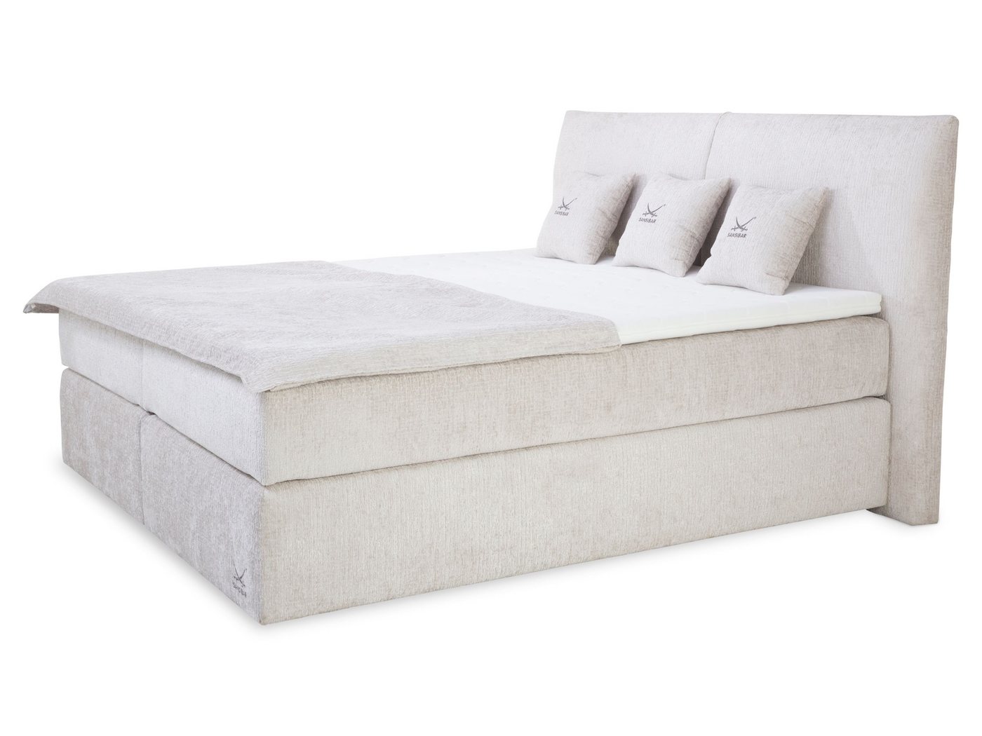 SANSIBAR Living Boxspringbett Boxspringbett SANSIBAR VIBORG Box-Spring-Bett Doppelbett von SANSIBAR Living